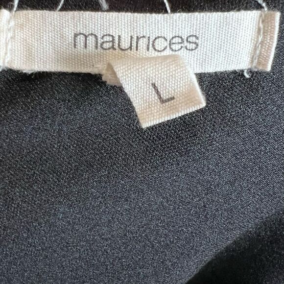 Maurice’s long split sleeve black gray and pink boho shift dress size large - Picture 5 of 6
